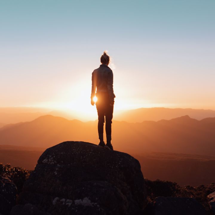 View From On Top Hiking Photograph